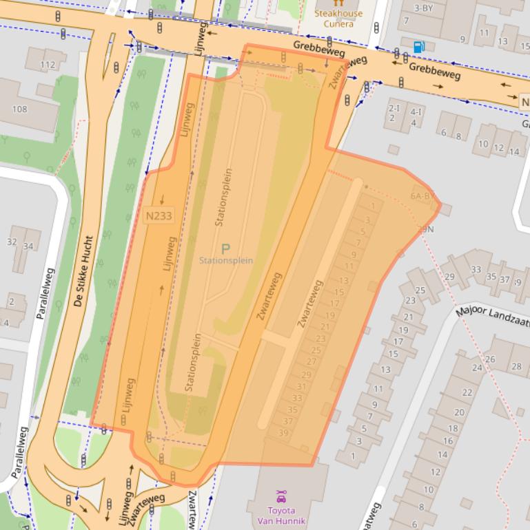 Kaart van postcodegebied 3911AP.