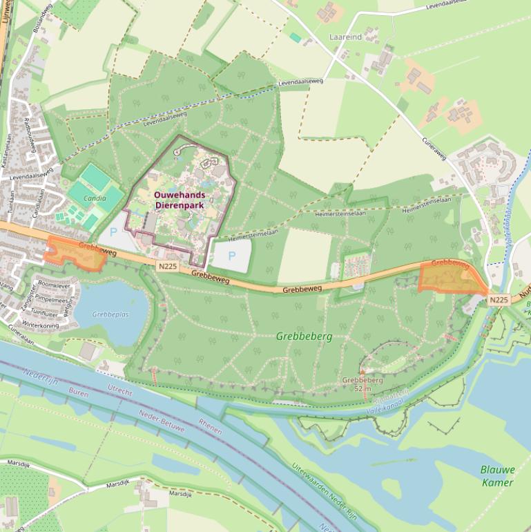 Kaart van postcodegebied 3911AX.