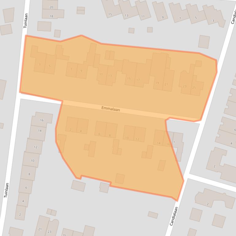 Kaart van postcodegebied 3911BB.