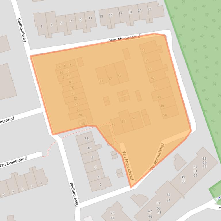 Kaart van postcodegebied 3911BN.