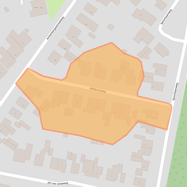 Kaart van postcodegebied 3911CC.