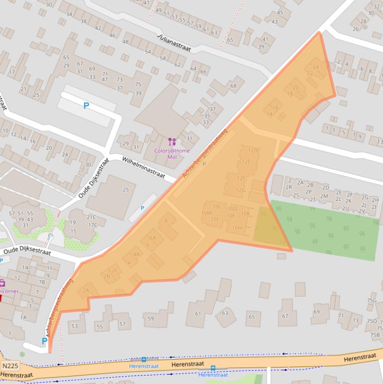 Kaart van postcodegebied 3911CT.