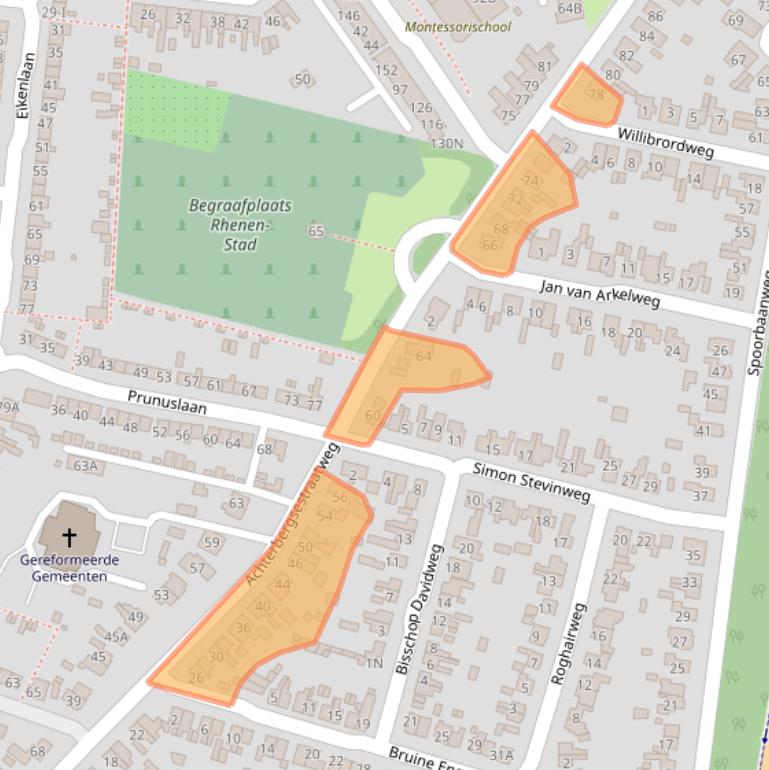 Kaart van postcodegebied 3911CV.