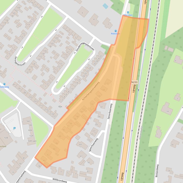 Kaart van postcodegebied 3911CW.