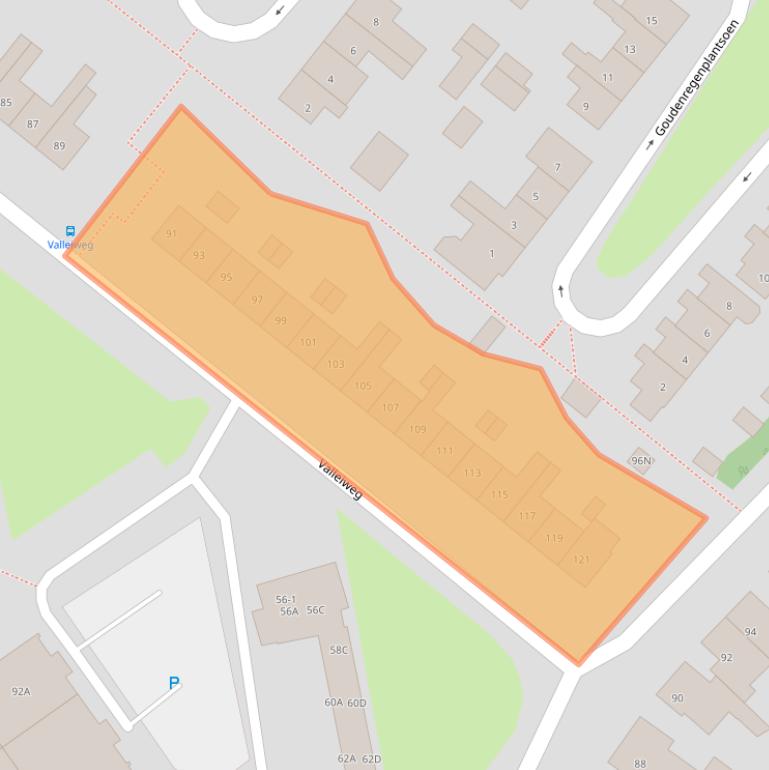 Kaart van postcodegebied 3911DC.