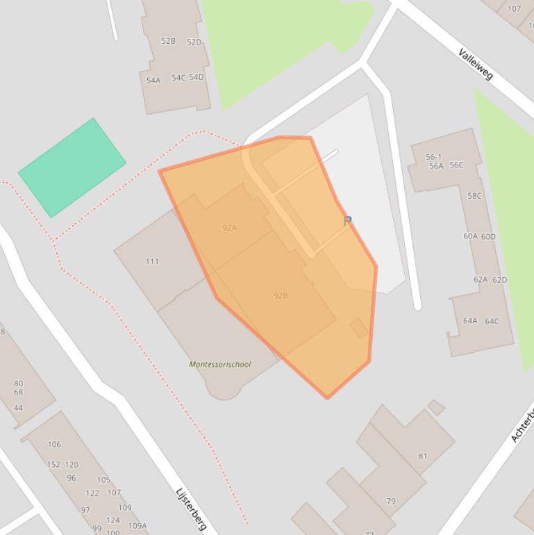 Kaart van postcodegebied 3911DG.