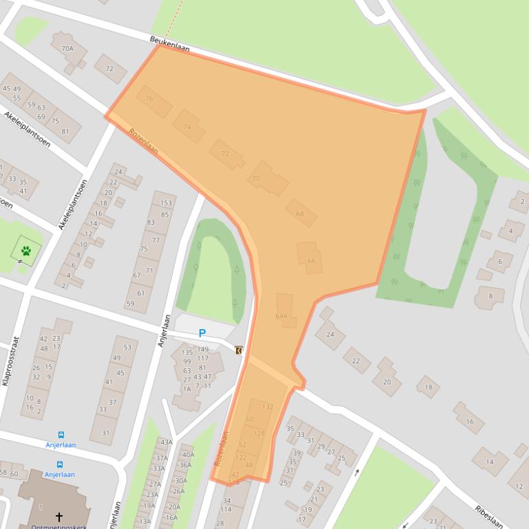 Kaart van postcodegebied 3911DX.