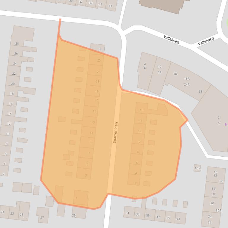 Kaart van postcodegebied 3911EC.