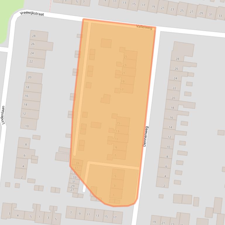 Kaart van postcodegebied 3911ED.