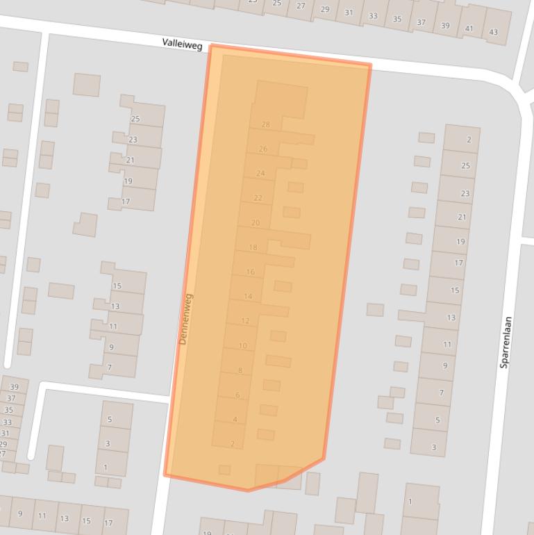 Kaart van postcodegebied 3911EE.