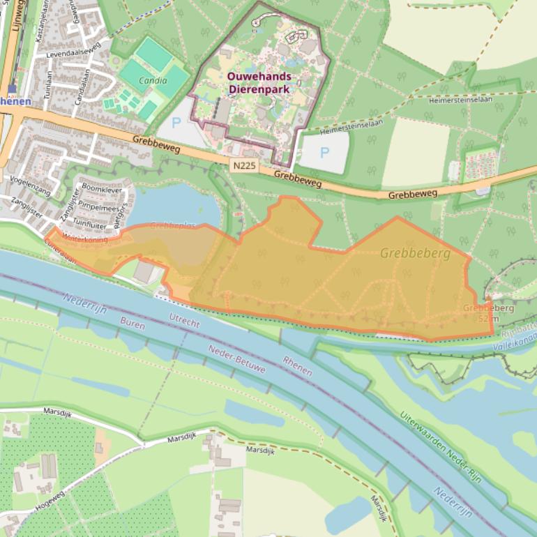 Kaart van postcodegebied 3911ET.