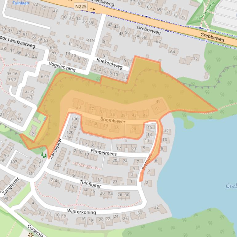 Kaart van postcodegebied 3911EX.