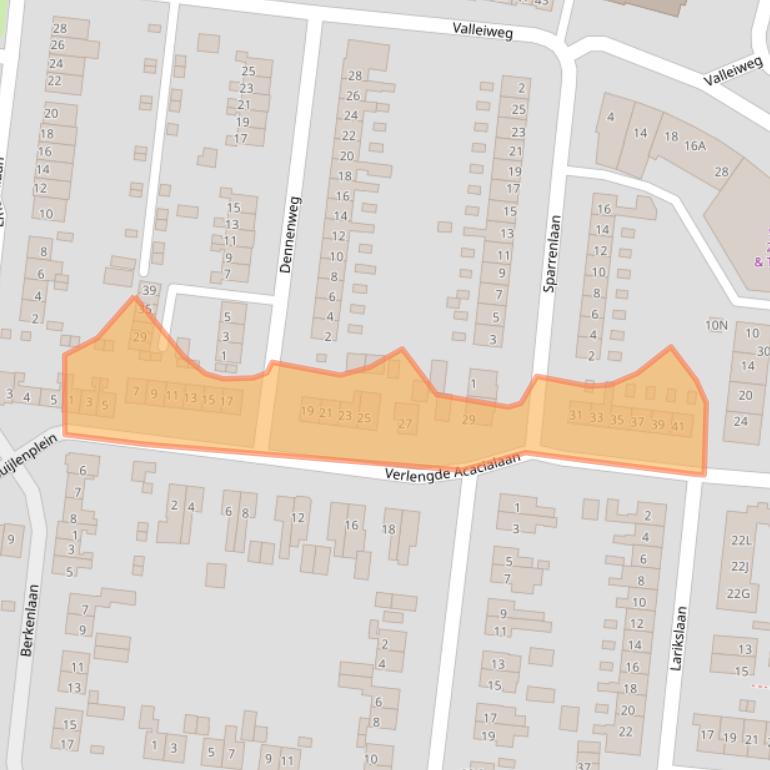 Kaart van postcodegebied 3911GA.