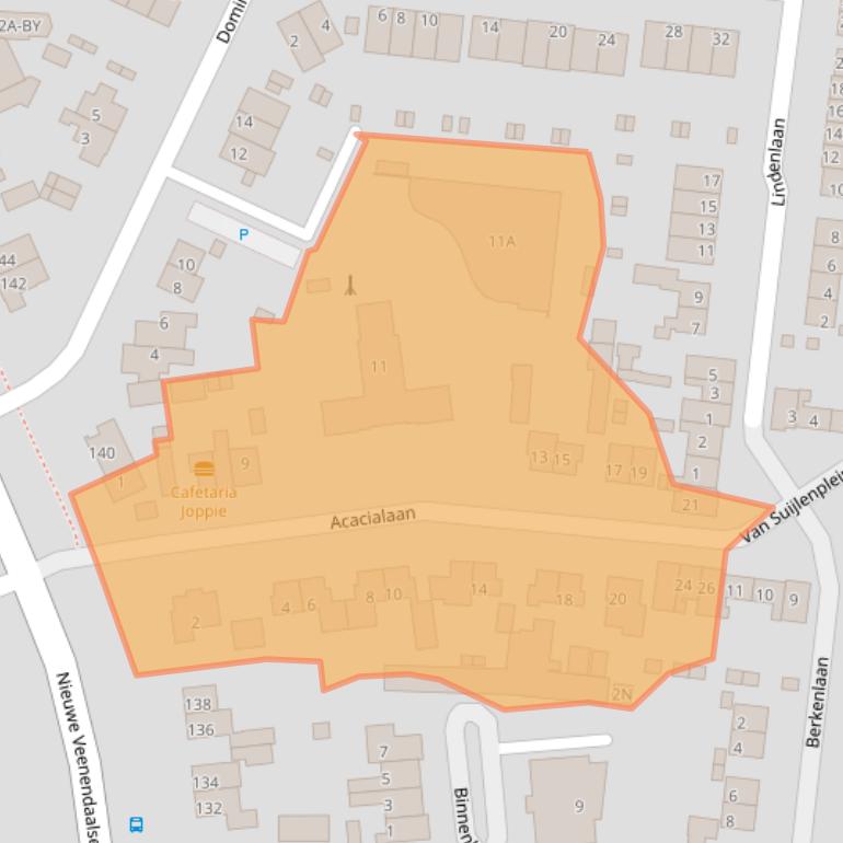 Kaart van postcodegebied 3911GD.