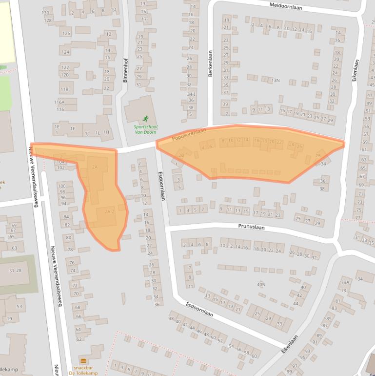 Kaart van postcodegebied 3911GS.