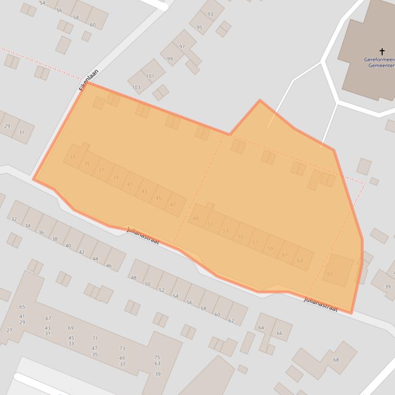 Kaart van postcodegebied 3911HH.
