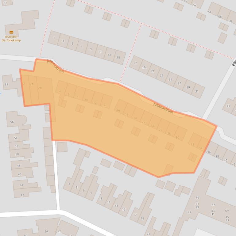 Kaart van postcodegebied 3911HJ.