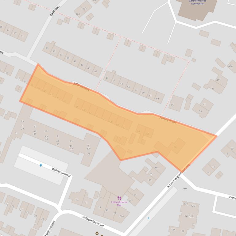 Kaart van postcodegebied 3911HK.