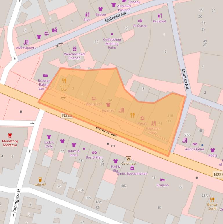 Kaart van postcodegebied 3911JA.