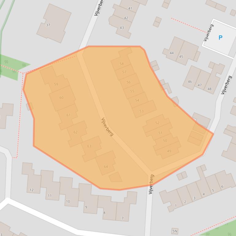 Kaart van postcodegebied 3911JS.