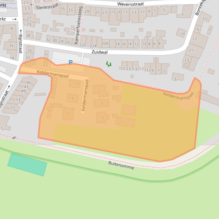 Kaart van postcodegebied 3911KB.