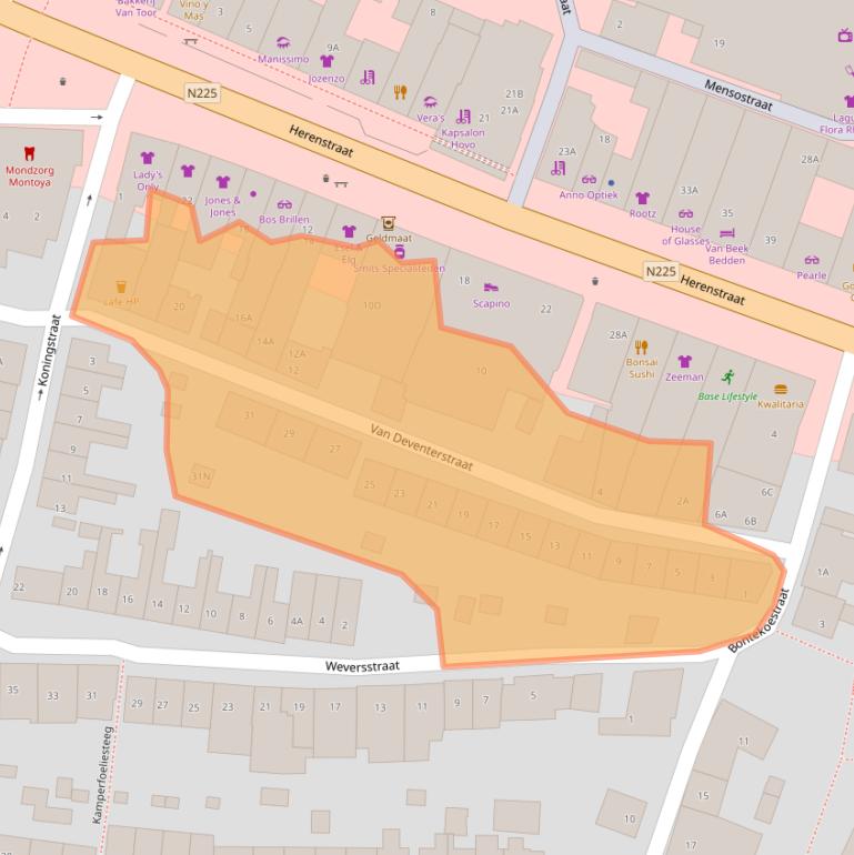 Kaart van postcodegebied 3911KH.
