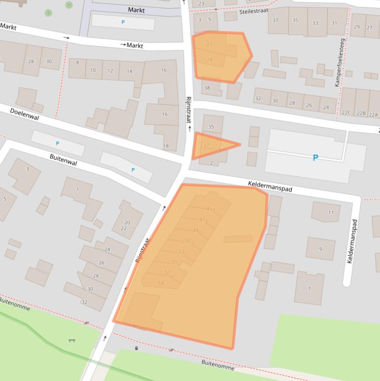 Kaart van postcodegebied 3911KR.