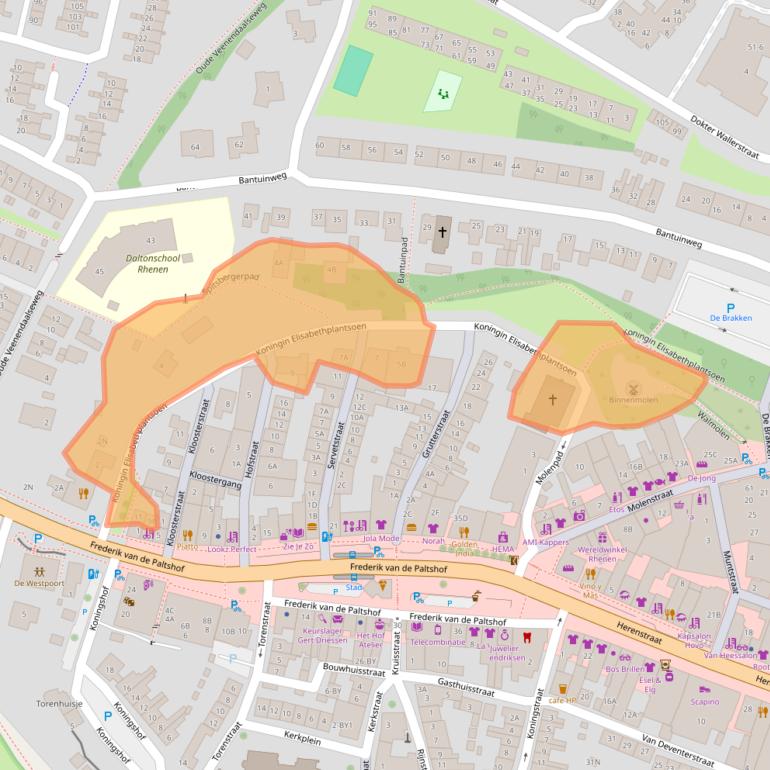 Kaart van postcodegebied 3911KT.
