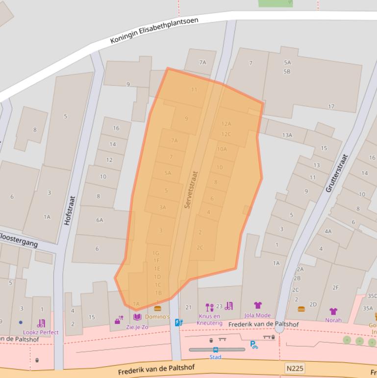 Kaart van postcodegebied 3911KW.