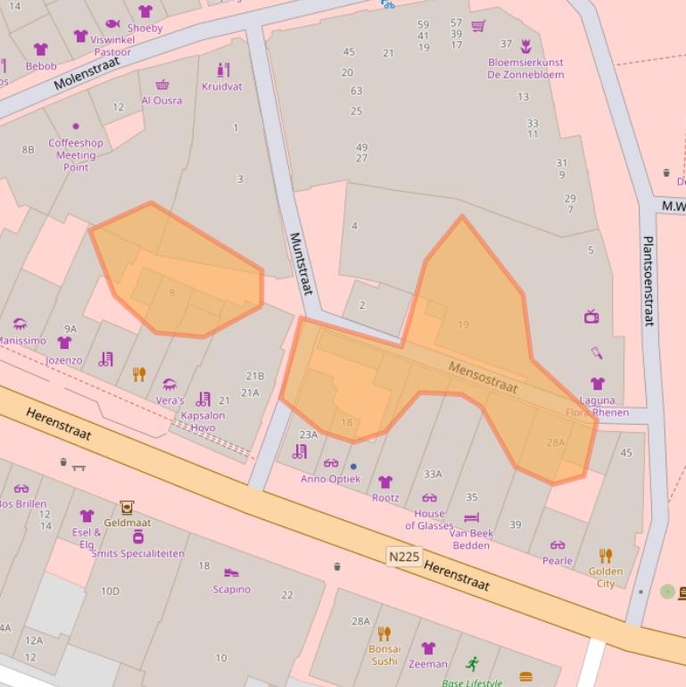 Kaart van postcodegebied 3911LN.