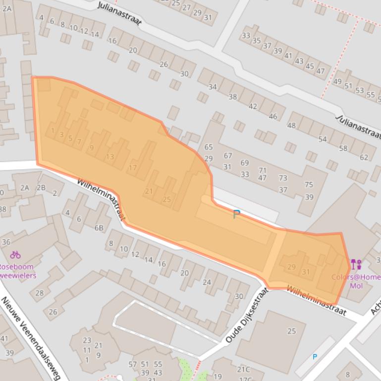 Kaart van postcodegebied 3911MB.