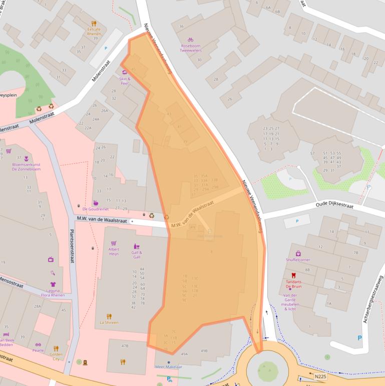 Kaart van postcodegebied 3911MD.