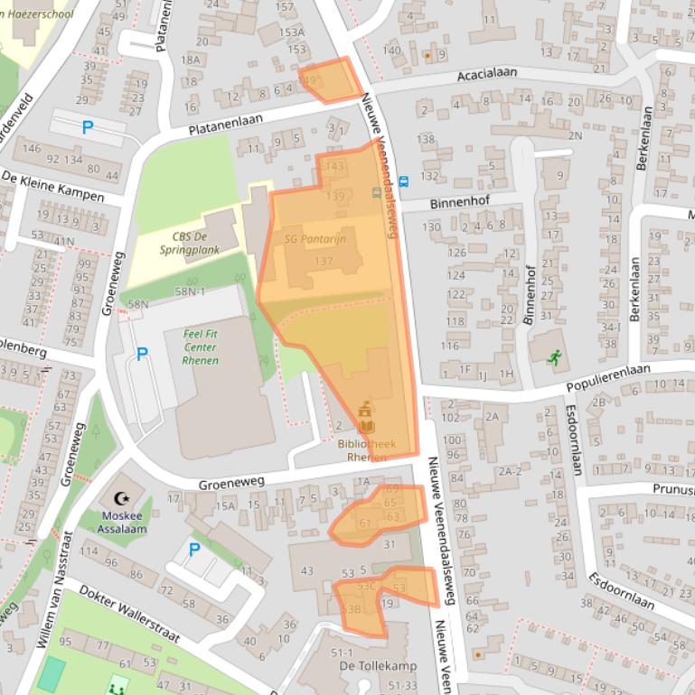 Kaart van postcodegebied 3911MG.