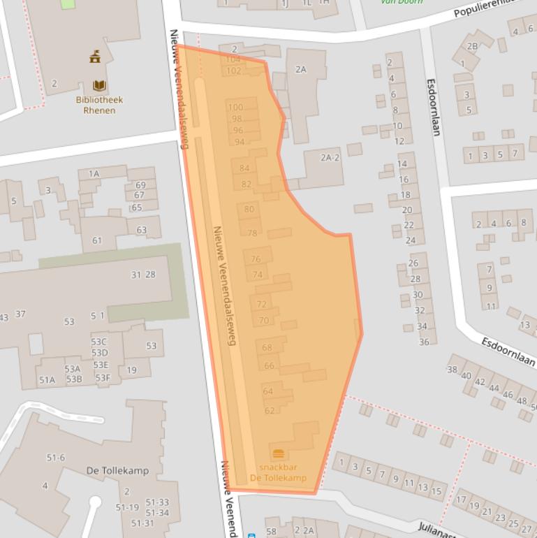 Kaart van postcodegebied 3911ML.