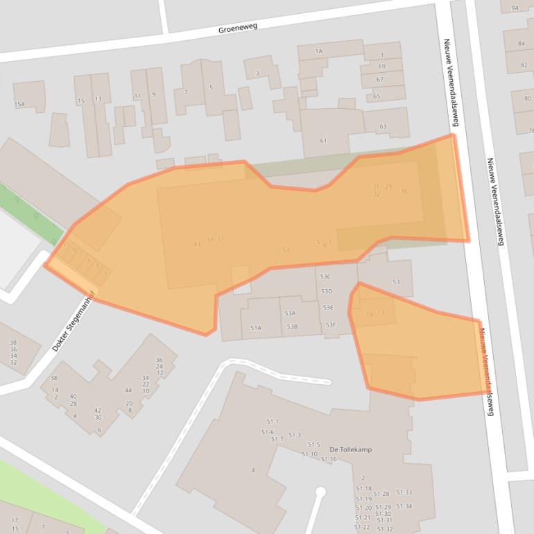 Kaart van postcodegebied 3911MM.