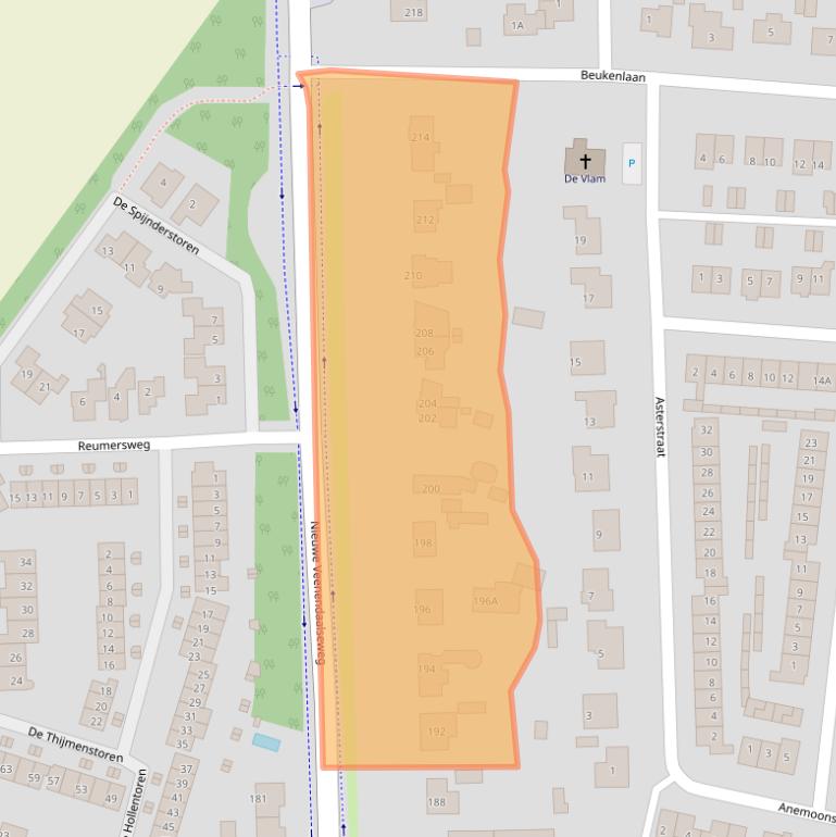 Kaart van postcodegebied 3911MR.
