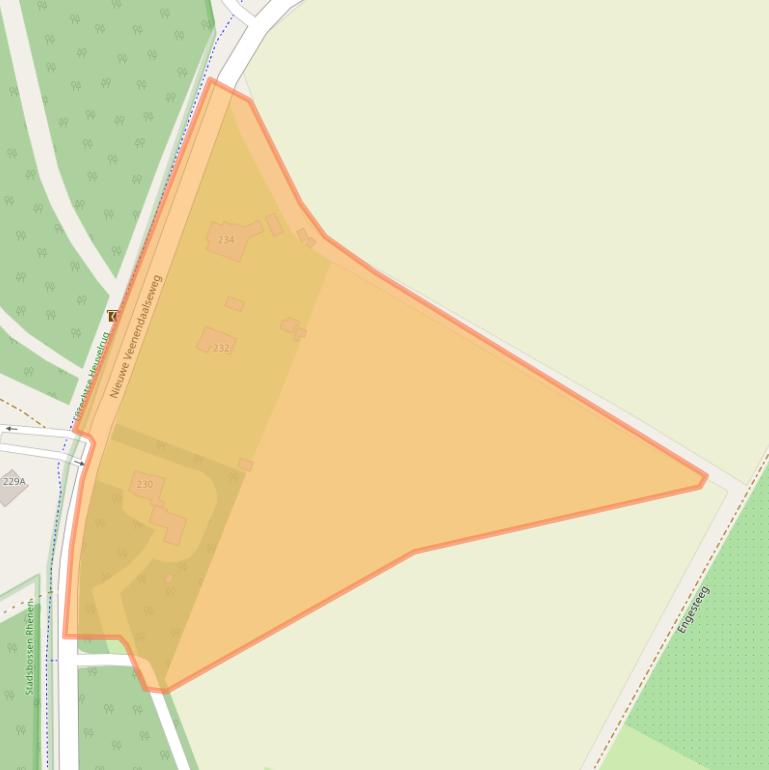 Kaart van postcodegebied 3911MT.