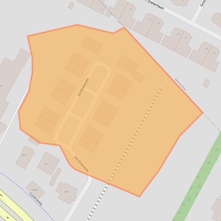 Kaart van postcodegebied 3911NN.