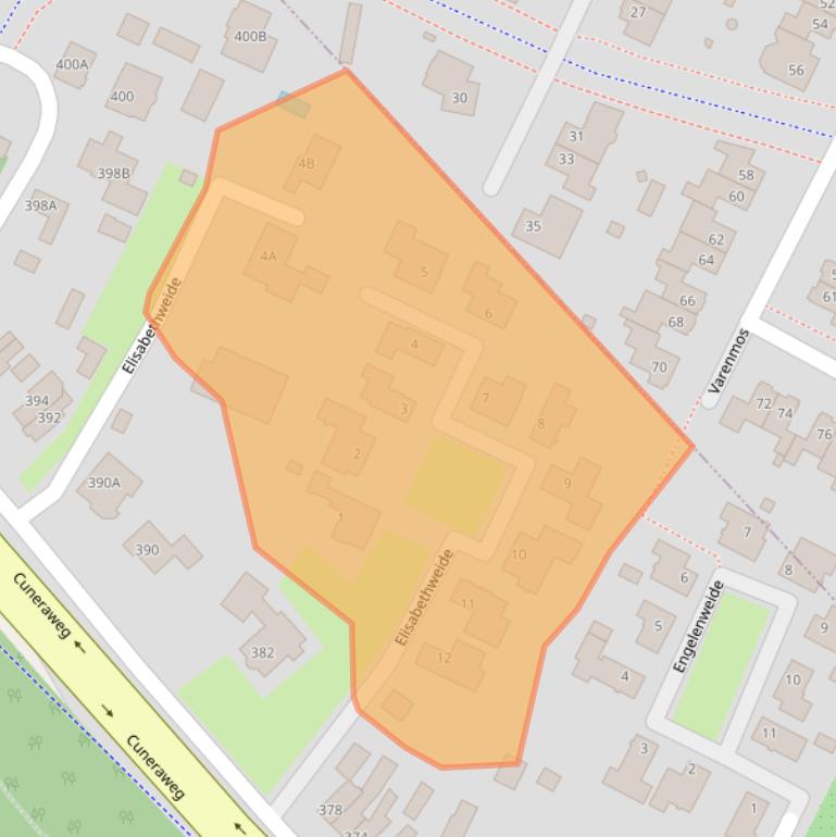 Kaart van postcodegebied 3911NS.