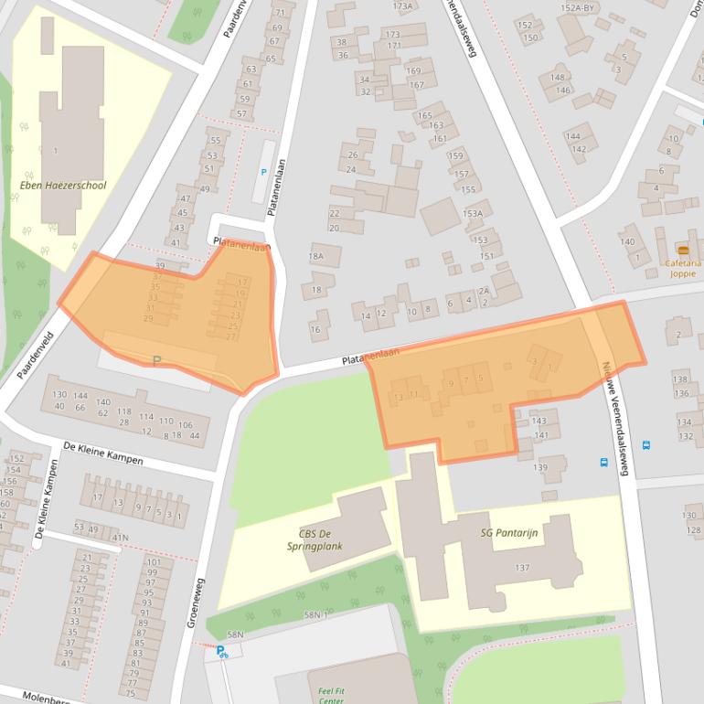 Kaart van postcodegebied 3911PA.