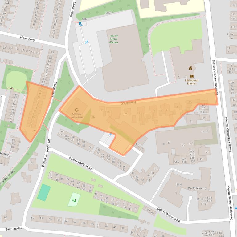 Kaart van postcodegebied 3911PD.