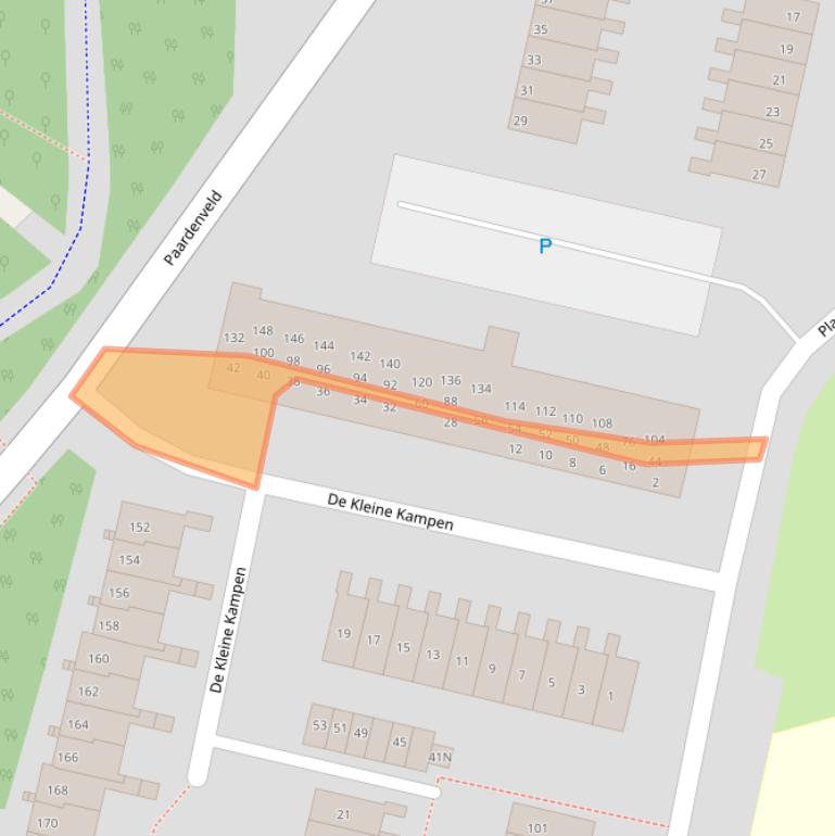 Kaart van postcodegebied 3911PK.