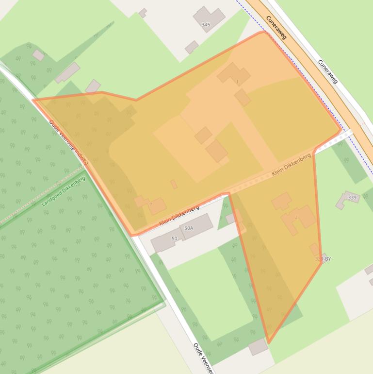 Kaart van postcodegebied 3911RE.