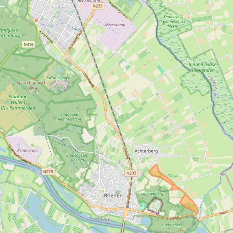 Kaart van postcodegebied 3911RG.