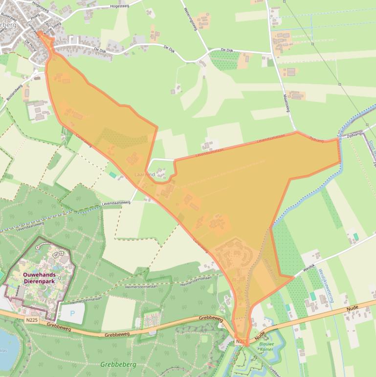 Kaart van postcodegebied 3911RN.