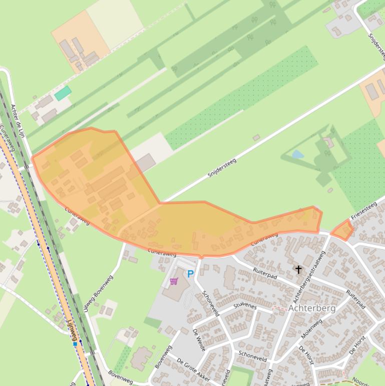 Kaart van postcodegebied 3911RR.