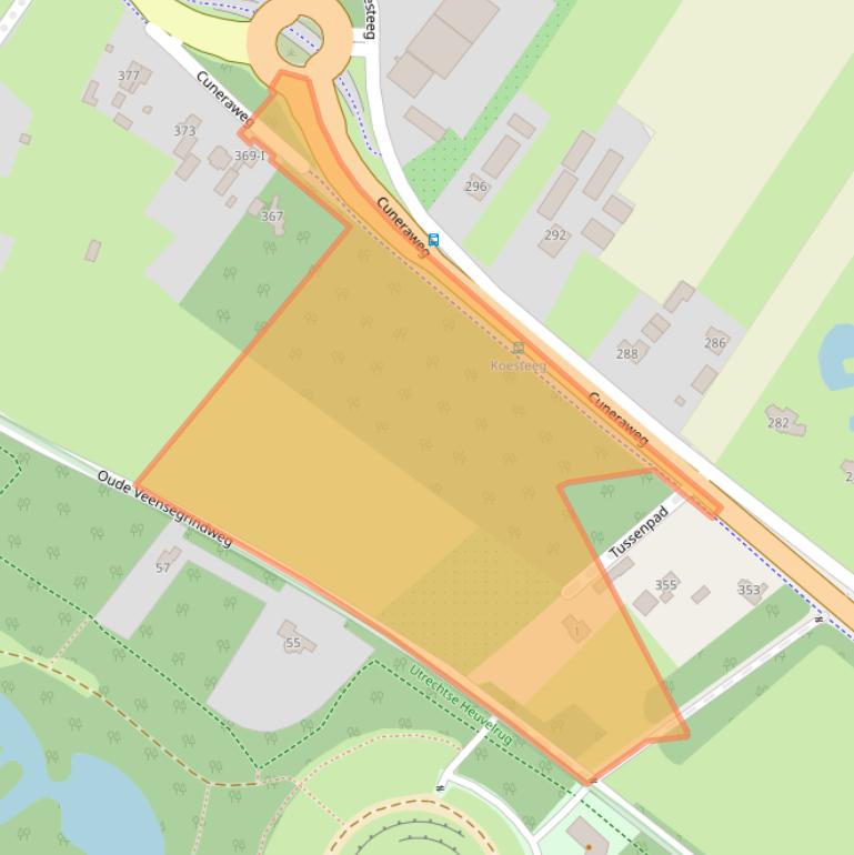 Kaart van postcodegebied 3911RZ.