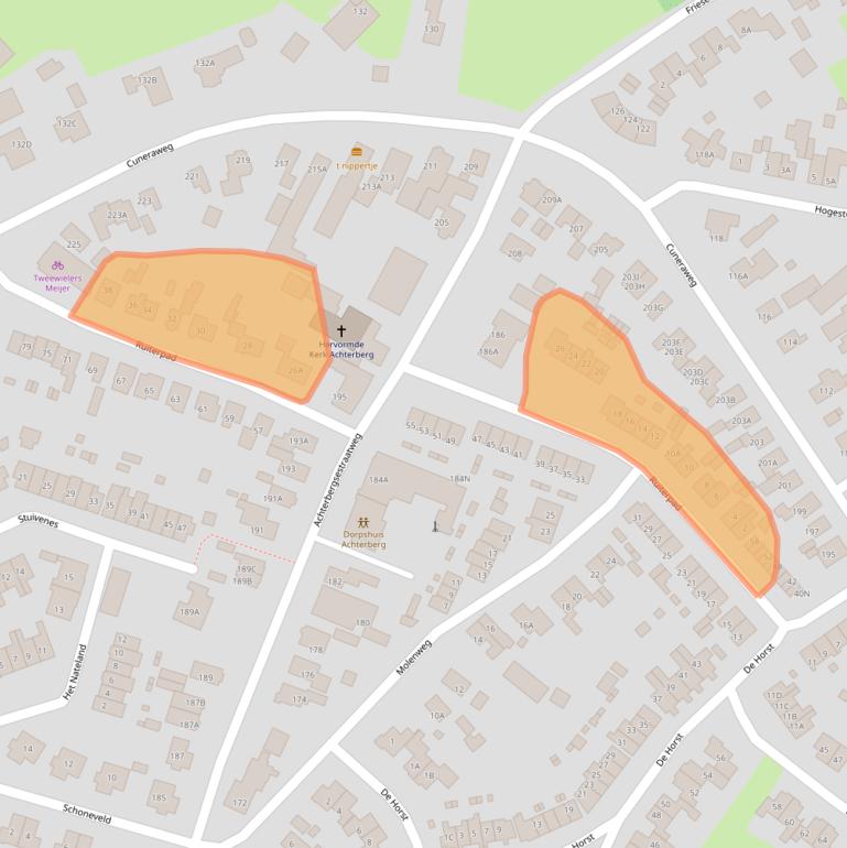 Kaart van postcodegebied 3911SL.