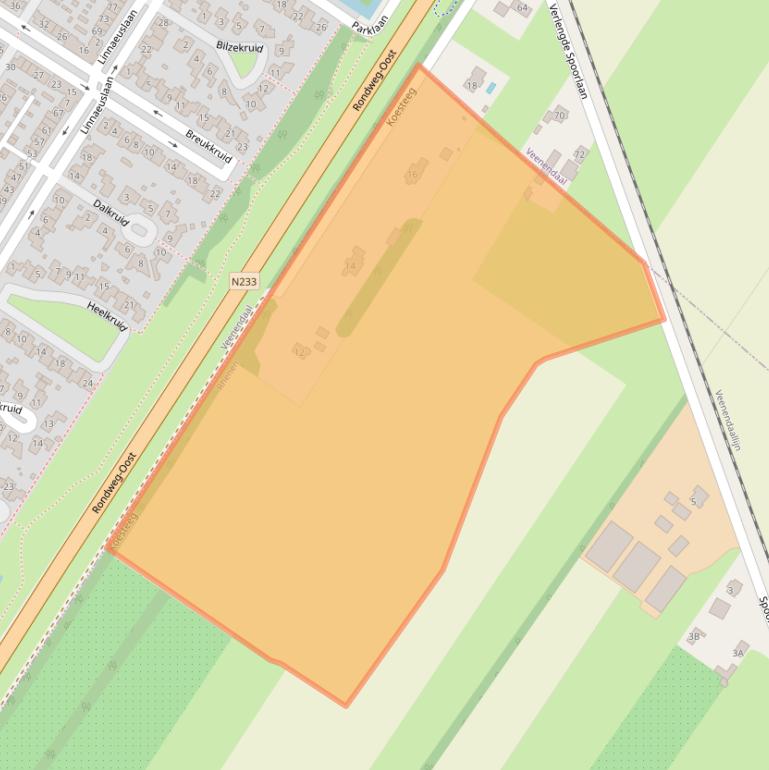 Kaart van postcodegebied 3911SR.