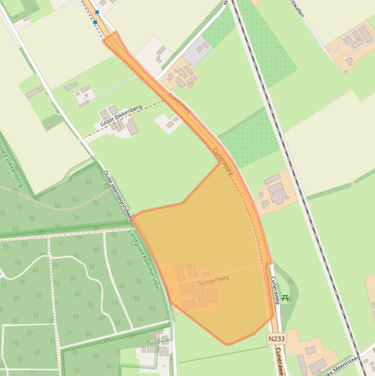 Kaart van postcodegebied 3911TB.